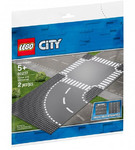 LEGO 60237 Płytki Zakręt i skrzyżowanie 7281