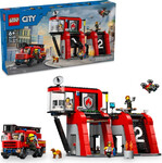 LEGO City 60414 Remiza strażacka z wozem strażackim