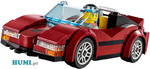 Czerwony kabriolet LEGO