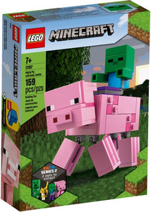 LEGO 21157 Minecraft BigFig Świnka i mały zombie