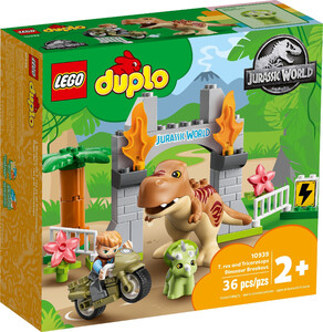 LEGO DUPLO 10939 Ucieczka tyranozaura i triceratopsa