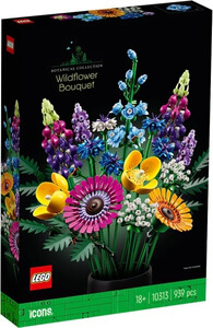 LEGO 10313 Bukiet polnych kwiatów Kwiaty z klocków