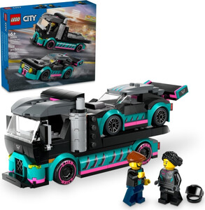 Klocki LEGO 60406 Samochód wyścigowy i ciężarówka laweta TIR