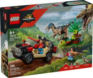 LEGO 76972 Ucieczka terenówką przed raptorem