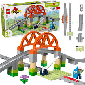 LEGO DUPLO 10426 Most i tory kolejowe — zestaw rozszerzający