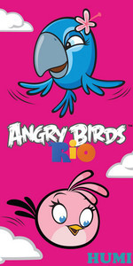 Angry Birds Rio - Ręcznik kąpielowy AB8005