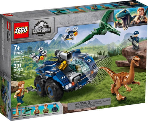 Klocki LEGO 75940 Gallimim i pteranodon: ucieczka