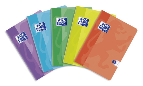 400079722 OXFORD SWEET ZESZYT A5 - linia podwójna kolorowa - 32 kartki - miks kolorów