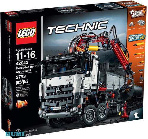 ciężarówka mercedes lego technic 42043