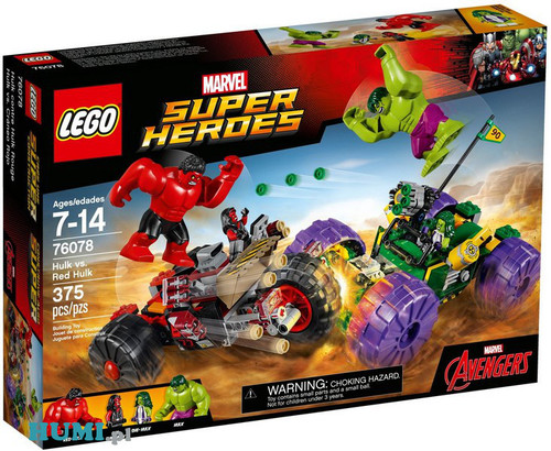 Lego 76078 Hulk kontra czerwony Hulk